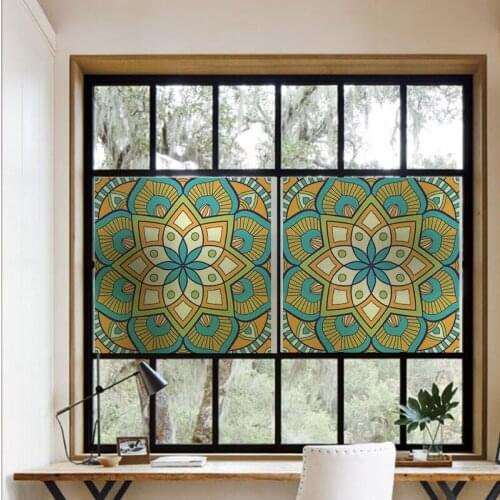 Glass Window Privacy Film No Glue Decoration Anti Uv Bathroom living Room Home Decor Door Film raamfolie Removable