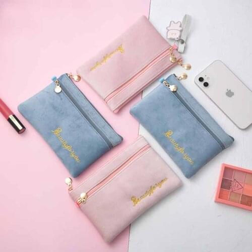 Portable Coin Purse Leather Women Short Zipper Tassel Student Cute Mini Coin Bag Small Wallet Keychain Bag Wallets