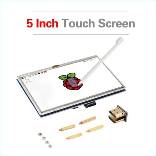 S ROBOT 5 Inch Raspberry Pi 4 Model B Touchscreen LCD Display Module + Acrylic Holder compatible for Raspberry Pi 3B+/3B RPI110