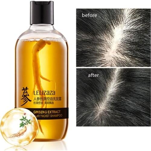 Ginseng Shampoo Hair Growth Ginseng Extract Root Nourish the Scalp Damage Repair Silicone-free Oil Control Hair Care 500 ml