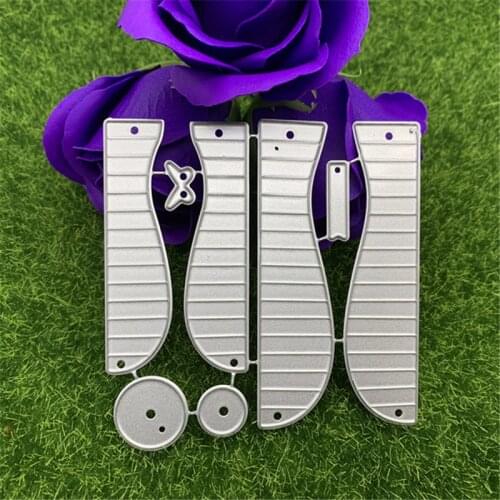 Folding fan type love three-dimensional hand embossed album scrapbook greeting card decoration metal cutting mold