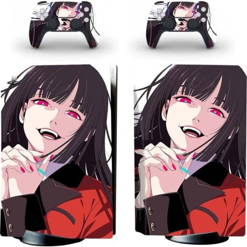 Anime Kakegurui PS5 Standard Disc Edition Skin Sticker Decal Cover for PlayStation 5 Console & Controller PS5 Skin Sticker Vinyl