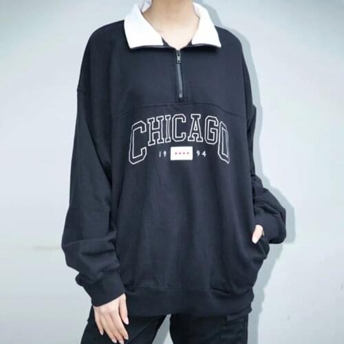 UNUTH Girls Oversize Streetwear Cotton Sweatshirts 2020 Autumn Fashion Ladies Soft Loose Pullovers