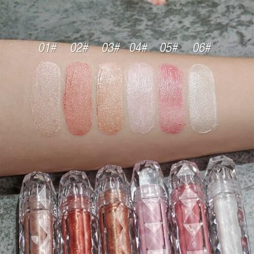 6 color waterproof liquid eye shadow cosmetics private label customization pallete makeup