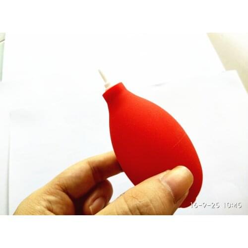 10pcs/lot High quality RED color small strong Camera Lens Clearing Clean-cloth Air Blower with tracking number