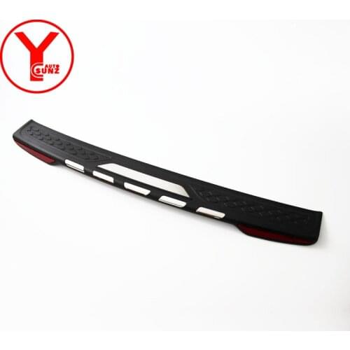 ABS Bumper Protector With Light Rear Step Cover Tail Gate Step Bumper Trim For Fortuner H-rv Innova Car Styling Accessories