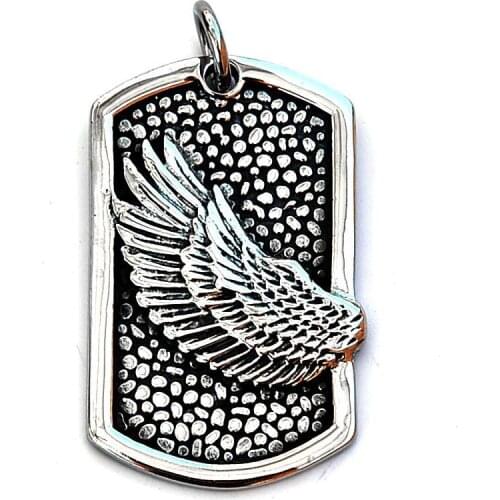 AsJerlya New Fashion Dog Tag Pendant Franco Necklace Chain Stainless Steel Man Long Necklace For Women Jewelry Wholesale