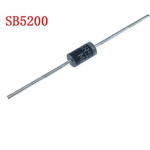 10pcs/lot SR5200 SB5200 Schottky Barrier Rectifier Diode 5A 200V DO-201AD DO-27