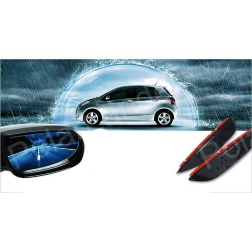 For VOLKSWAGEN for BORA 09-11 Car Rearview Mirror Rain Blades shade car back mirror eyebrow rain cover 2Pcs