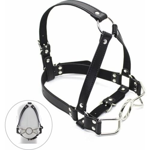 2021 Sex Toys Metal Ring Gag Flirting Open Mouth with O-Ring Sexual Bondage bdsm Harness type exotic accessories for Couples
