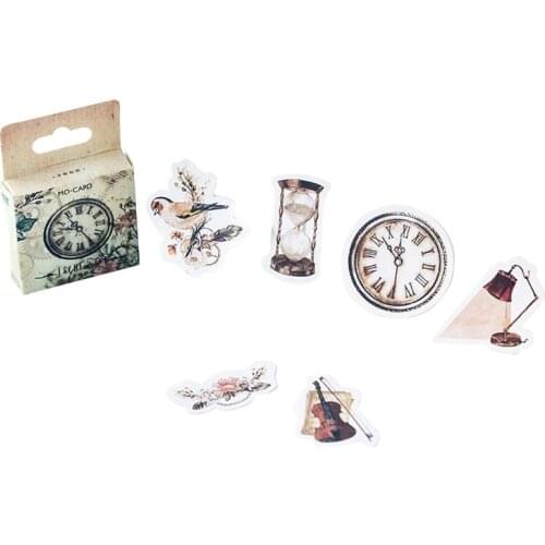 46pcs/pack Vintage The old days Label Sticker Decoration Scrapbooking Sticker DIY Diary Letter Album Stick Label