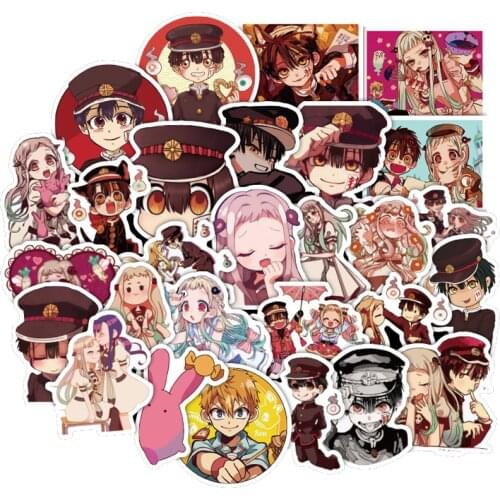 50PCS Japan Anime Kawaii Toilet Bound Hanako Kun Stickers DIY For on Guitar Laptop Phone Ps4 Luggage Cute Sticker