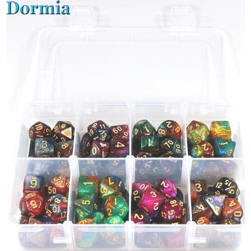 56pcs Collection DND Universe Galaxy Dice DnD RPG Games dice for