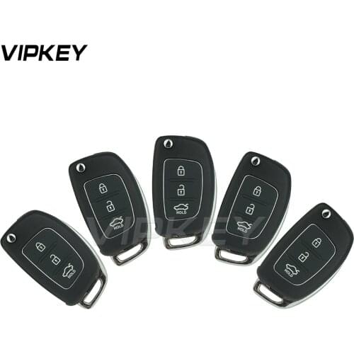 Remotekey 5pcs Flip Remote Car Key Shell 3 Button TOY49 for Hyundai I20 I30 Elantra Genesis 2012 2013 2014 Smart Remote Key Case