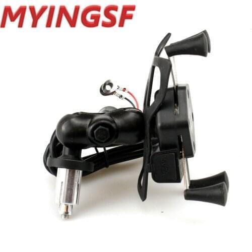 Phone Holder USB Charger for BMW R NineT G310R S1000XR S1000R 2014 15 16 17 2018 Motorcycle GPS Navigation Bracket