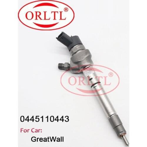 ORLTL 0445110443 common rail diesel injector 0445 110 443 bico fuel injector 0 445 110 443 for GREAT WALL