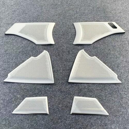 For Mazda 3 M3 Axela 2019 2020 Interior Stainless Steel Door Speaker Sound Music Audio Ring Cover Sticker Trims Car Accessories