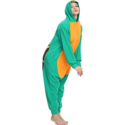 Polar Fleece Kigurumi Tortoise Costume For Adult Women Mens Onesies Pajamas for Halloween Carnival Party