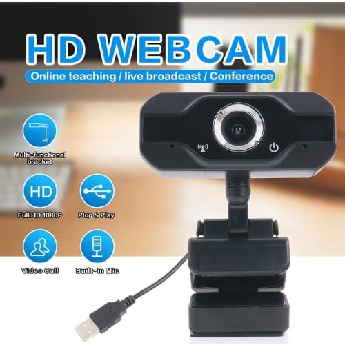 Full HD 1080P USB Webcam Built-in Mic High-end Video Call Computer Peripheral Web Camera For Microsoft Youtube PC Laptop