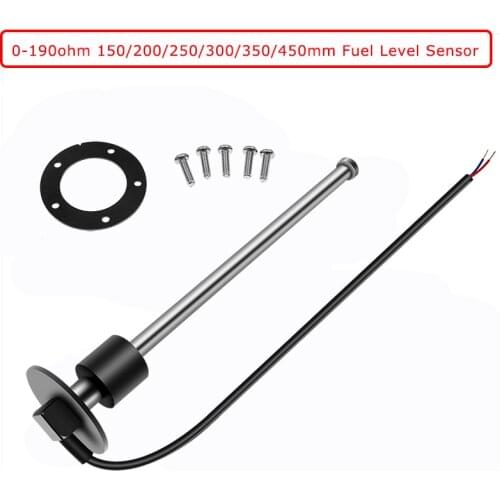 Hot Sale 0-190 ohm Water Level Guage Meter 150mm 200mm 250mm 350mm Fuel Level Sensor Fuel Gauge For Marine Boat Car Truck