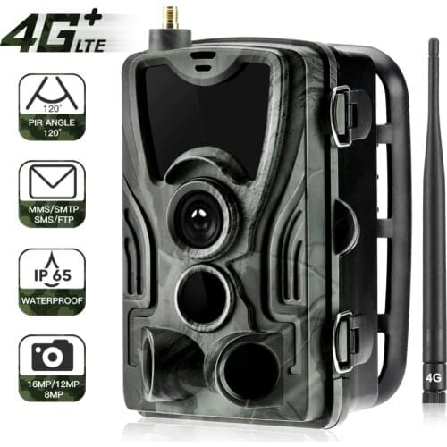 FTP SMTP 4G MMS Email 20MP Hunting Trail Camera HC801LTE Wireless SMS Cellular Mobile Wildlife Cameras 0.3S Trigger