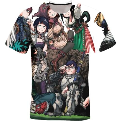 Hot selling cartoon graphic aesthetics T-shirt hip-hop cotton short-sleeved loose couple T-shirt casual Harajuku T-shirt summer