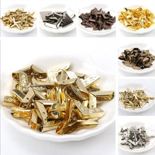 Metal Corners For Books Scrapbooking Photo Albums Menus Corner Protectors Metal Crafts DIY 40pcs