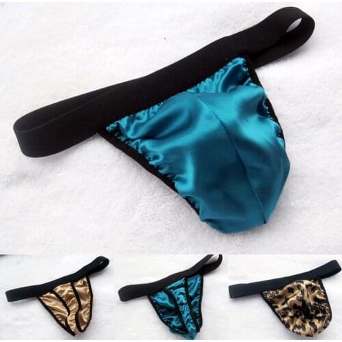 Male pure silk panties mens thongs and g strings homme sexy lingerie mens sexy underwear gay tanga hombre sexi man thong