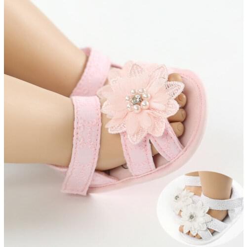 0-18M Infant Baby Girl Bow Sandals Flat Heels Toddler Kids Summer Party Wedding Spanish Shoes