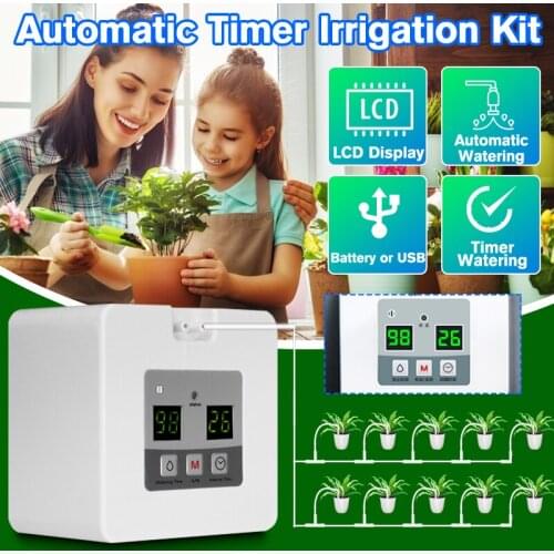 Drip Irrigation Kit Automatic Watering System Timed Water Indoor Garden Plant