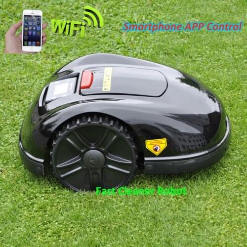NEWEST GYROSCOPE Function Smartphone WIFI APP Robot Grass Cutter E1600T with extra 200 meters wire and 200pcs pegs