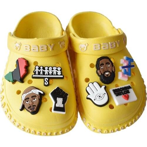 New Cute Cartoon Fashion Hole Shoes Decorative Buckle Accessories PVC Soft Plastic Dripping