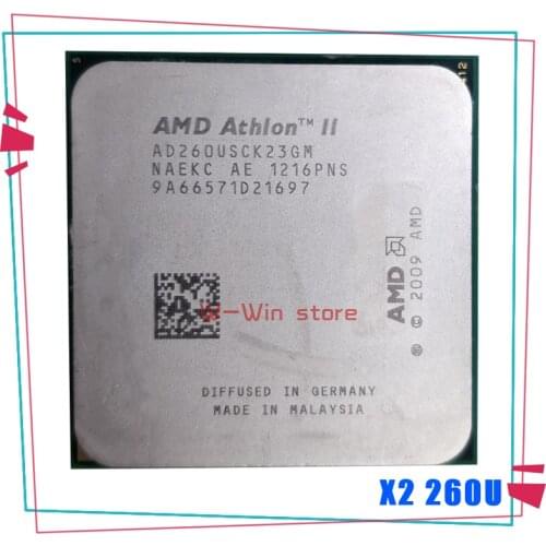AMD Athlon X2 260u AD260USCK23GM 1.8GHz Dual-Core CPU Processor AD260USCK23GQ Socket AM3 938pin