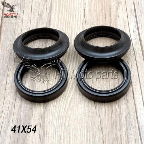 41X54 Front Fork Damper oil seal Dust cover For Kawasaki ZZR400/600 ZX-6R KLE650 Versys 650 VN900/1500 Vulcan Z1000 Ninja 1000