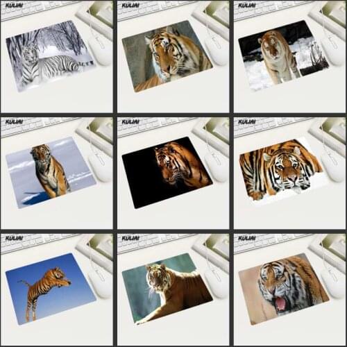 XGZ Print Tiger Wallpaper Rubber MousePad Russia Free Shipping 22X18 Size Compact and Easy To Carry for Office Group Purchase