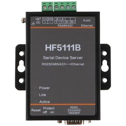 HF5111B Serial Device Server RS232/RS485/RS422 Serial to Ethernet Free RTOS Serial Server