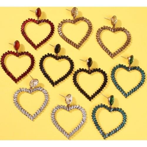 Unique vintage heart Drop Earrings for Women Evil Eye Earrings Jewelry 2020 Statement Heart Earrings Party Gifts Drop Shipping