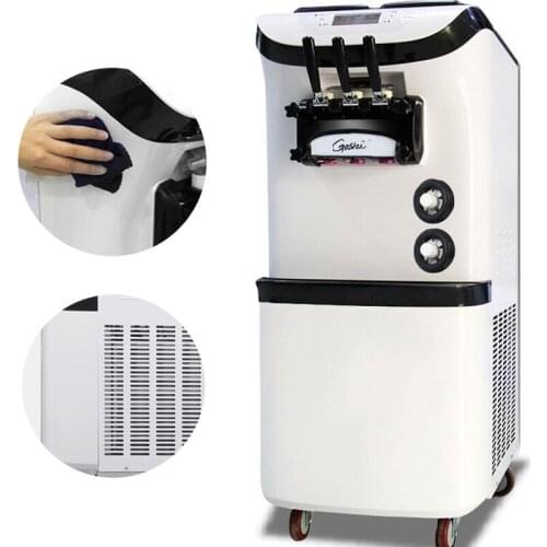 Vertical Ice Cream Making Machine The Lcd Panel Ice Cream Vending Machine With Three Flavors Ice Cream Machine