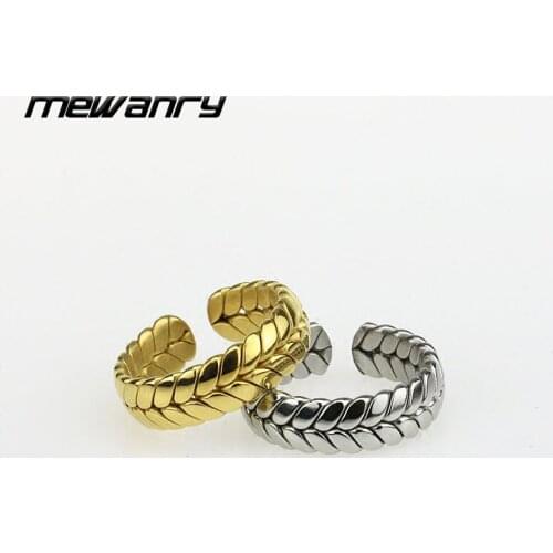 Mewanry 925 Sterling Silver Vintage Rings New Fashion Creative Design Trend Couple Holiday Party Jewelry Birthday Gift for Women