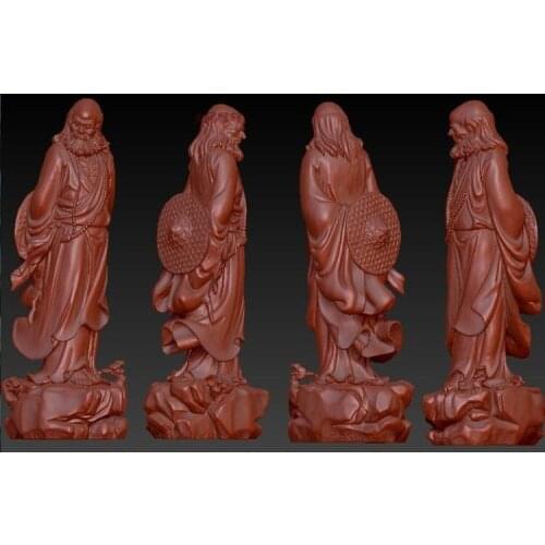 High quality 3D model relief STL format CNCBodhidharma with hat