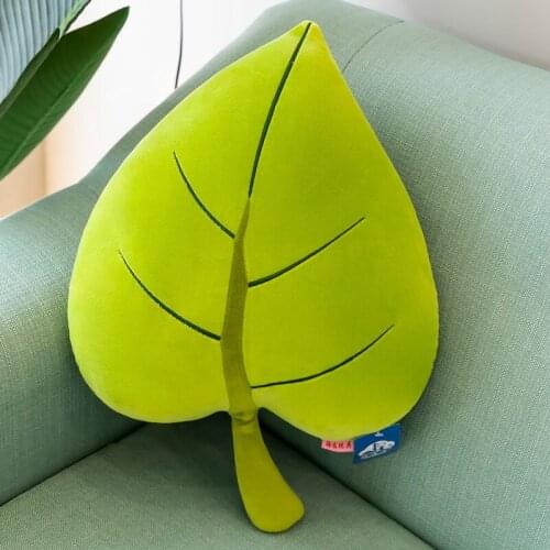 Zqswkl 50cm leaf anime cute pillow kawaii plush toy chair cushion pillows for decoration christmas birthday gift to girlfriend