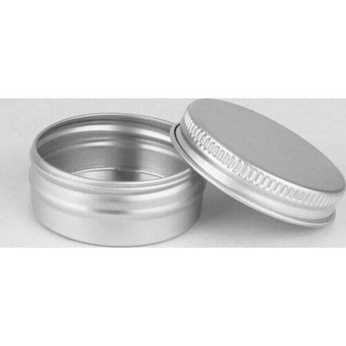 1000pcs/lot 15g 15ml Empty cream aluminum jar metal tin cosmetic packaging container LX3694