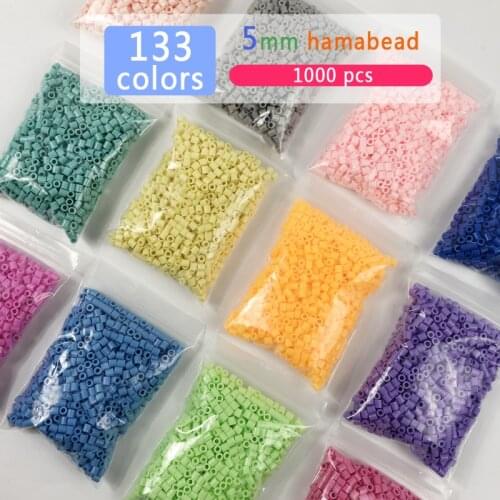 5MM Hamabeads 133 Colors 1000/5000 PCS/Bag Supplement Beads DIY Fuse Beads Creative Puzzles For Children Handmade Gift Toy
