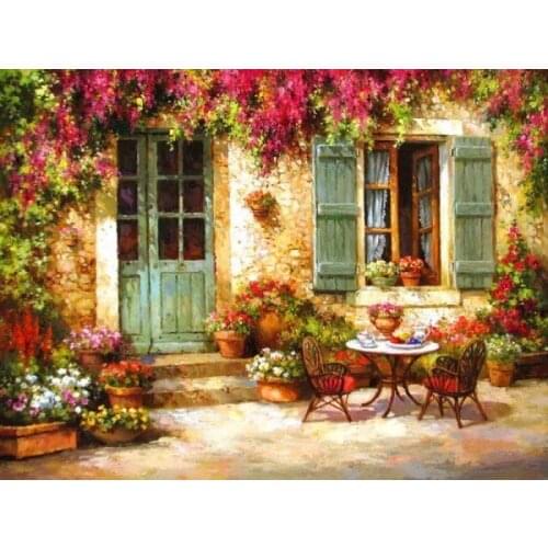 14/16/18/28 Flowers table Needlework,People Bricolage Woods DMC Cross stitch,Embroidery kits 14CT Canvas Patterns