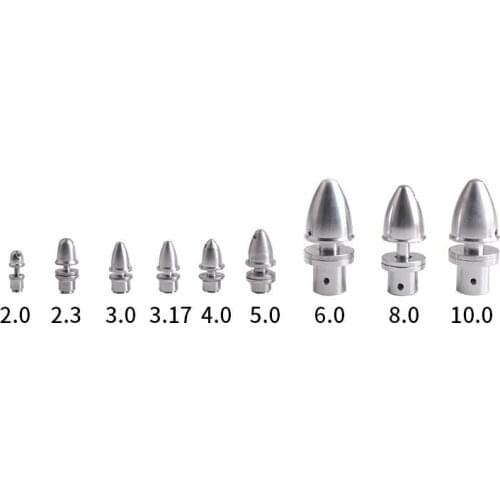 5pcs 2mm/2.3mm/3mm/3.17mm/4mm/5mm/6mm/8mm/10m RC Aluminum Bullet Propeller Adapter Holder for Brushless Motor Prop Dropship Nut