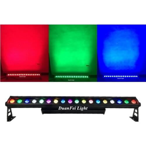 6lot waterproof pixel led light rgbwa uv wall washer ip65 individual dot control 18x18w rgbwa uv 6in1 led wall washer up light