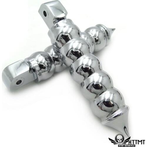 Aftermarket free shipping motorcycle parts Bubble FootPeg For Harley davidson w/ Male Mount Road King Sporster 883 1200 XL CHROM