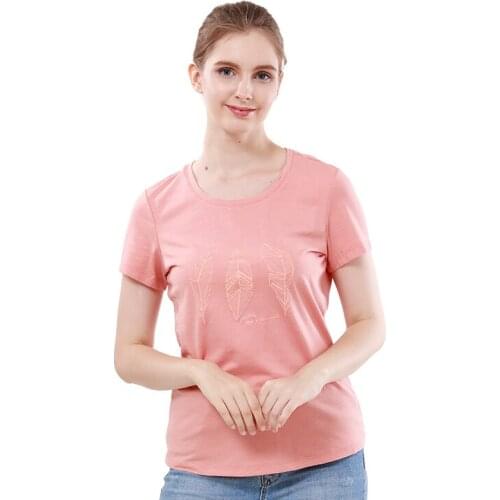 Beaume Camping Hiking Women T-Shirts Sports Breathable Fashion Print T Shirts FEB82142