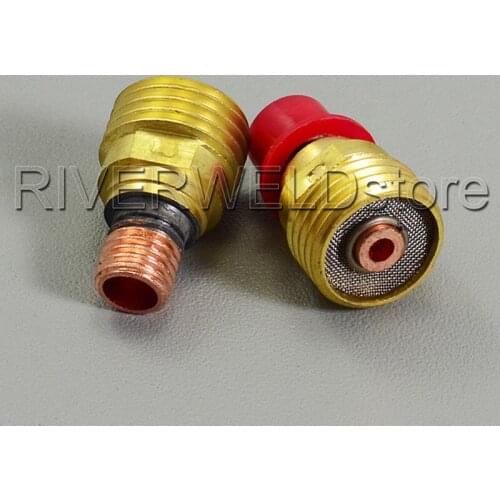 TIG Collets Body Gas Lens 45V44 3/32" & 2.4mm FIt TIG Welding Torch Consumables SR PTA DB WP 9 20 25 Series, 2PK