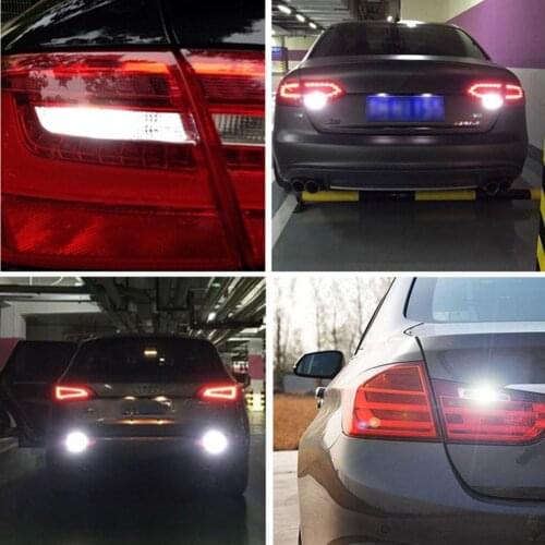 2Pcs Canbus W16W T15 2835 15SMD LED Car Brake Reverse Turn Fog Light Lamp Bulb